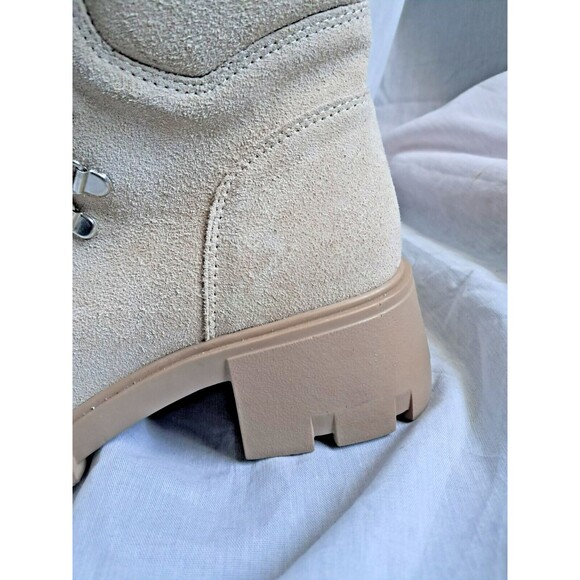 Steve Madden Hint Sand Tan Suede Hiking Combat Moto Boots Size 11M - Picture 8 of 14
